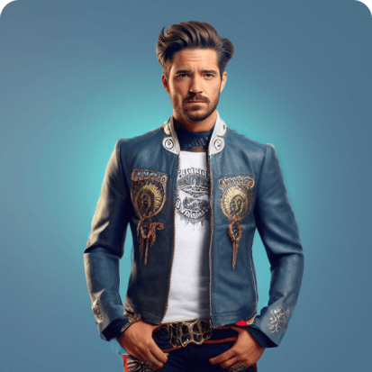 Stylish rocker look Hair Weave, Toupee, Stole, Pashmina, Smoking Jacket, Sport Coat,